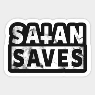 SATAN SAVES - SATANIC OCCULT Sticker